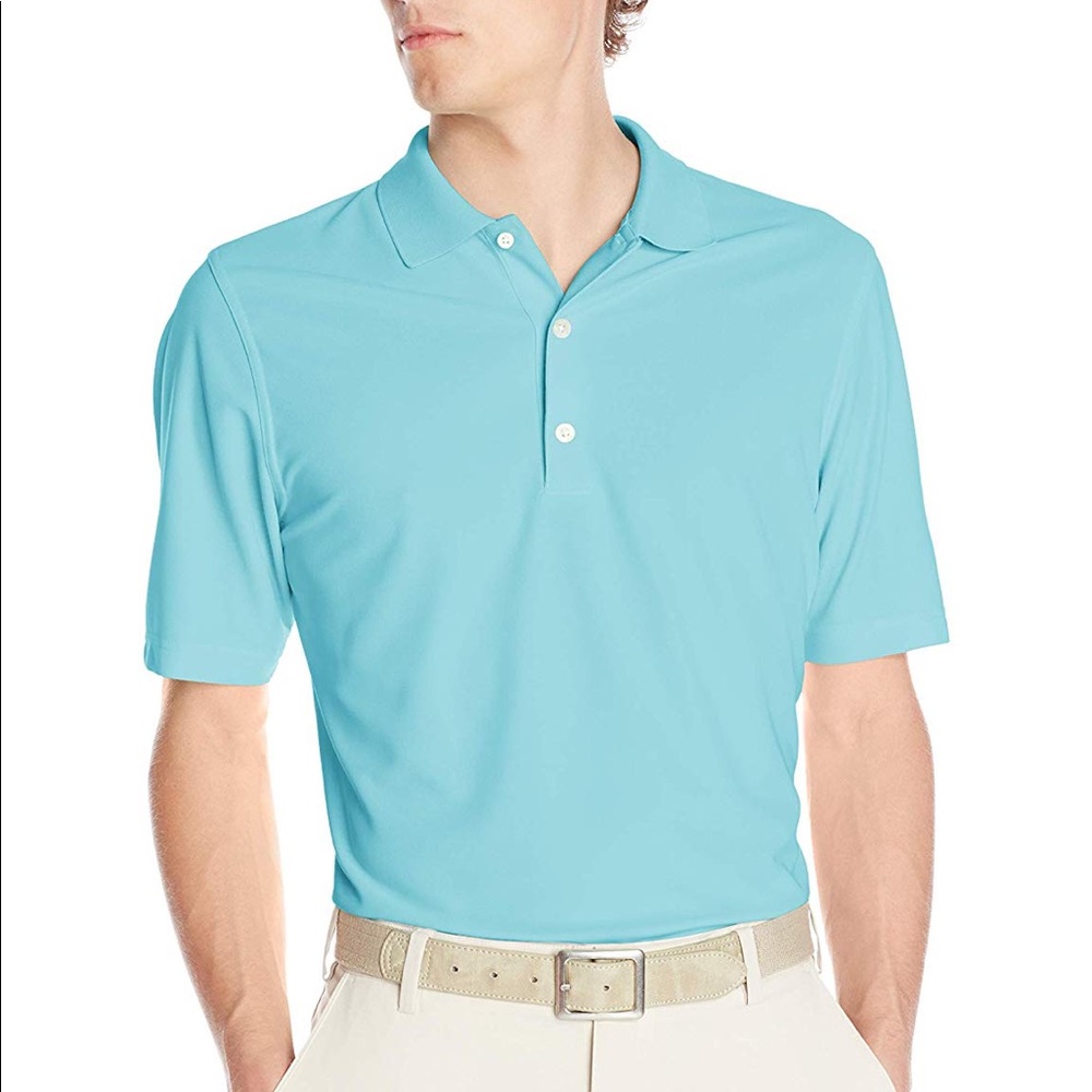 The Greg Norman ProTek Micro Pique Polo in Sky XL